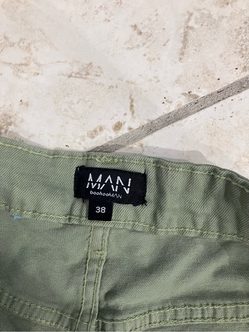 Boohoo Olive Green Distressed Skinny Jeans - Picture 4 of 4